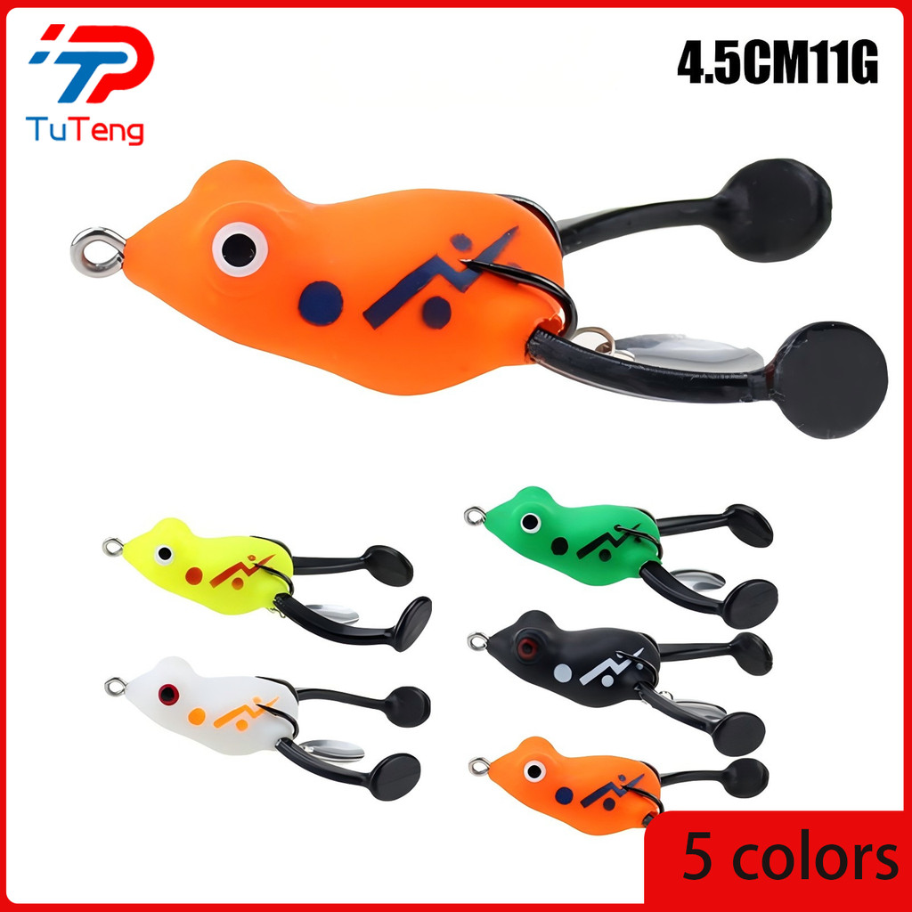 MINI Lei FROG Lure สไตล์ไทย snakehead TOUGH Black 45mm 11g