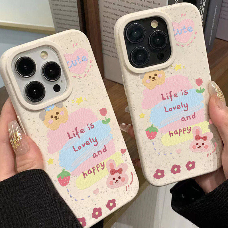 🔥Good🔥ส่งจากไทย เคสโทรศัพท์มือถือนิ่ม เคสไอโฟน สําหรับ iPhone 15 14 13 12 11Promax 7 8 Plus X XR XSMaxการ์ตูน Graffiti