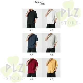 ทังทังทังชายเสื้อผ้าชายกี่เพ้าเสื้อผู้ชาย เสื้อผู้หญิง ผู้ ถัง ฮันฟู samfuสไตล์จีนรสสูทปุ่มผ้าลินินสไตล์สามไตรมาสแขนผ้าฝ้ายผ้าลินิน