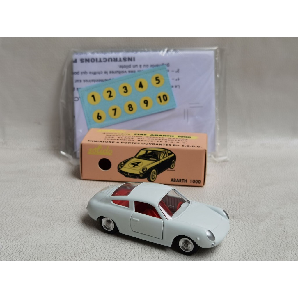 SOLIDO 1/43 FIAT ABARTH 1000 FIAT Racing Model Alloy Out of Print Car Model-