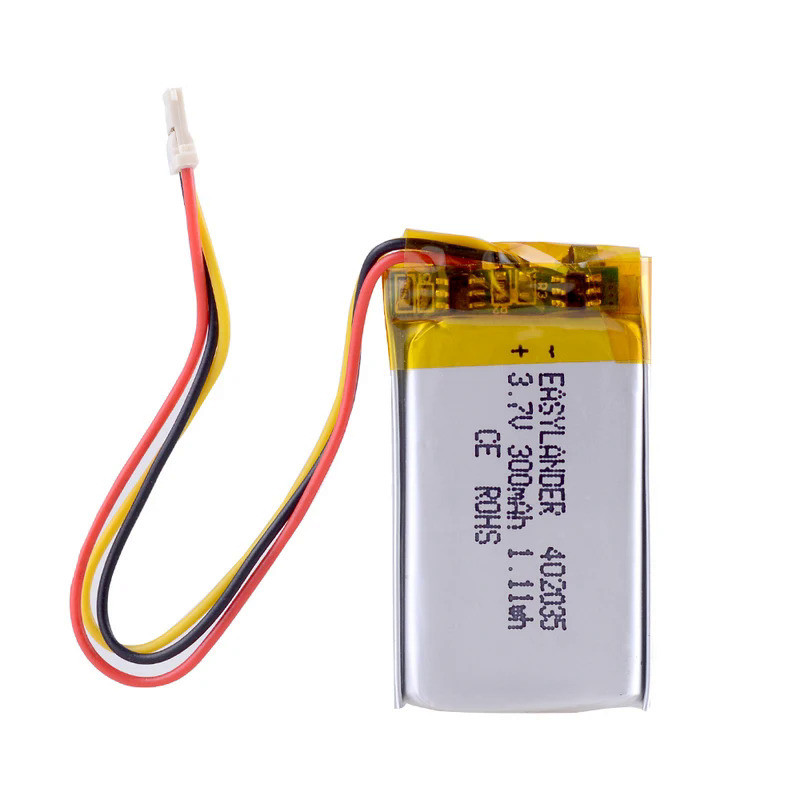 1.25 Ultra-thin 3P 402035 300mah 3.7v  Брал на 70mai регистратор  li-po polymer rechargeable lithium