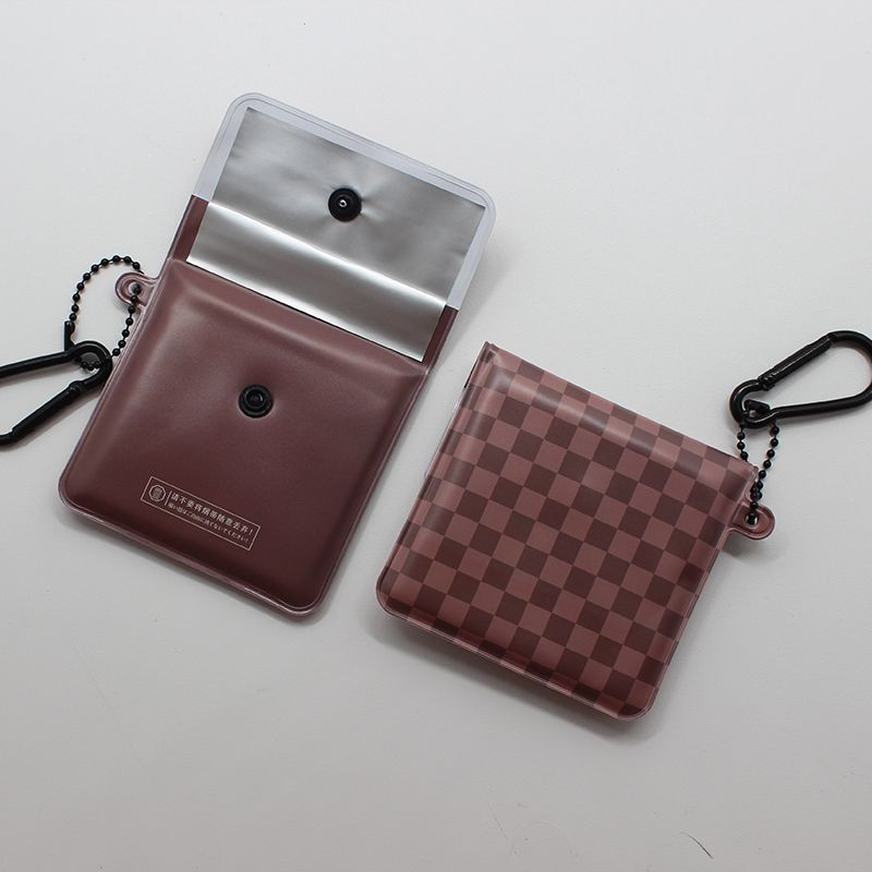 Creative Street Wear ที่เขี่ยบุหรี่แบบพกพา Travel Ashtray Time Fashion Ash Bag ส่งออกไปยังญี่ปุ่นที่กําหนดเองถุงป้องกันสิ่งแวดล้อมถุงเก็บ