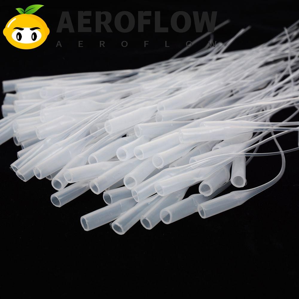 Aeroflow กาว Micro-Tips สีขาว 100 ชิ้นเครื่องจ่ายกาว Lab Dispensing กาวขวดเคล็ดลับ Catheter Dropping หลอดหัวฉีด