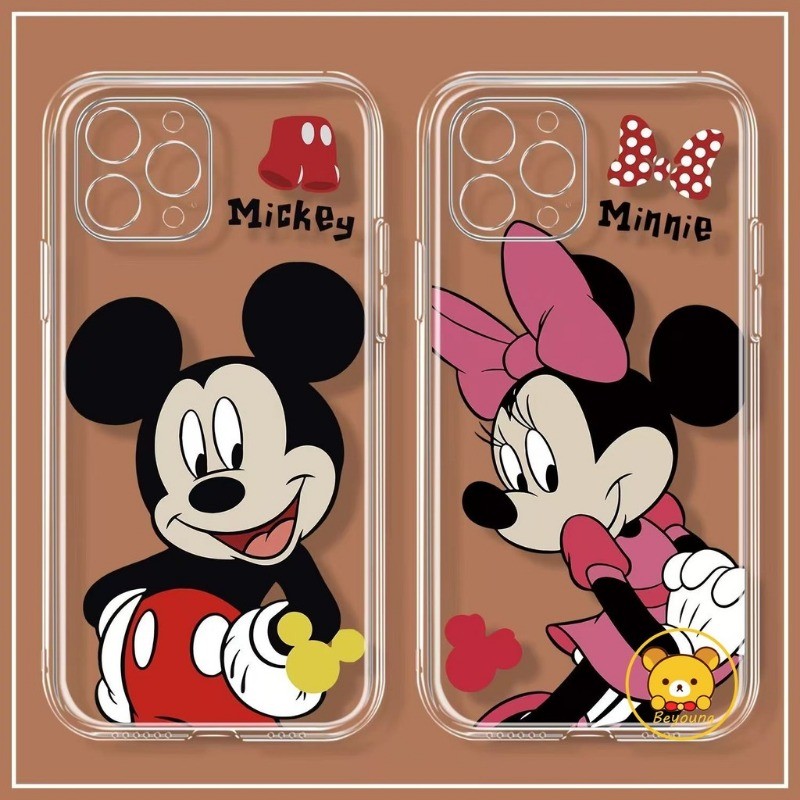 Mickey และ Minnie คู่เคสโทรศัพท์สําหรับ OPPO A93 A94 A95 A96 A97 A98 4G 5G A9 A5 2020 ACE 2 F27 F23 
