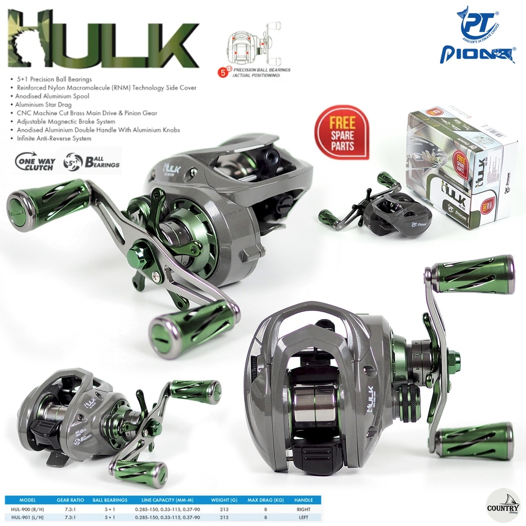 รอกหยดน้ำ PIONEER HULK LPBC Reel