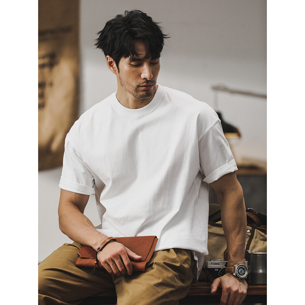 Cotton 100% เสื้อยืดคอกลมสีขาว เสื้อยืดเปล่า ยืดสีพื้น เสื้อยืดผู้ชาย-หญิง ผ้าCotton ผ้านิ่ม ใส่สบาย [[[ราคาโรงงาน]]]