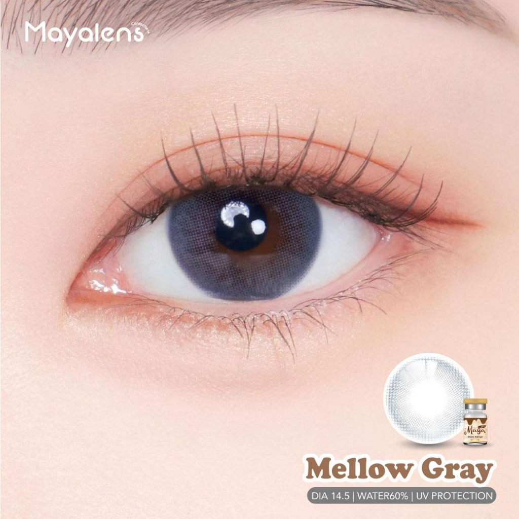 🔥คอนแทคเลนส์ 💗ขนาดกลาง💗Mellow (Mayalens Premium) Silicone Hydrogel ค่าอมน้ำ 60% - รูปที่ 4