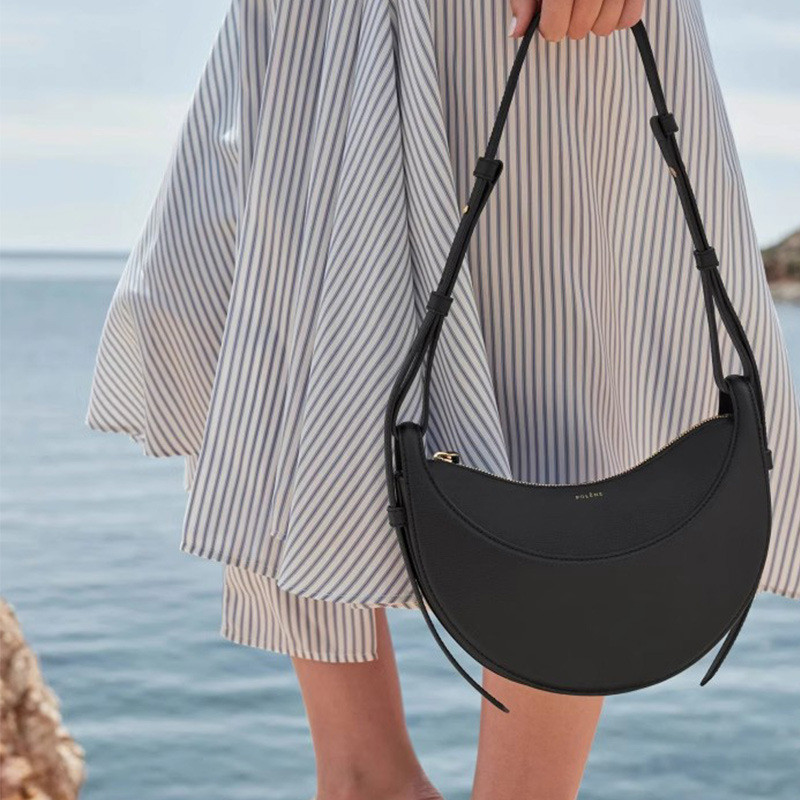 [พร้อมกล่องต้นฉบับ + ถุงเก็บฝุ่น] Nu * mero Dix Sling Bag Number Ten Halfmoon Bag หนังแท้ French Niche Shoulder Womens Bag Saddle Bag