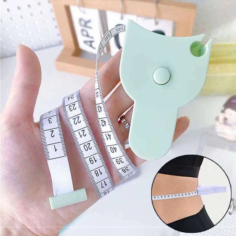 150cm/60Inch Body Measuring Tape Automatic Telescopic Tape Measuring Ruler Film Body Metric Centimet