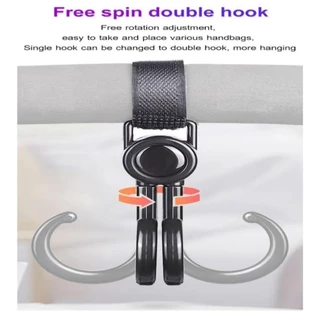 ตะขอสำหรับแขวนกระเป๋าปรับคู่รถเข็นกระเป๋า Hook 1 ชิ้น