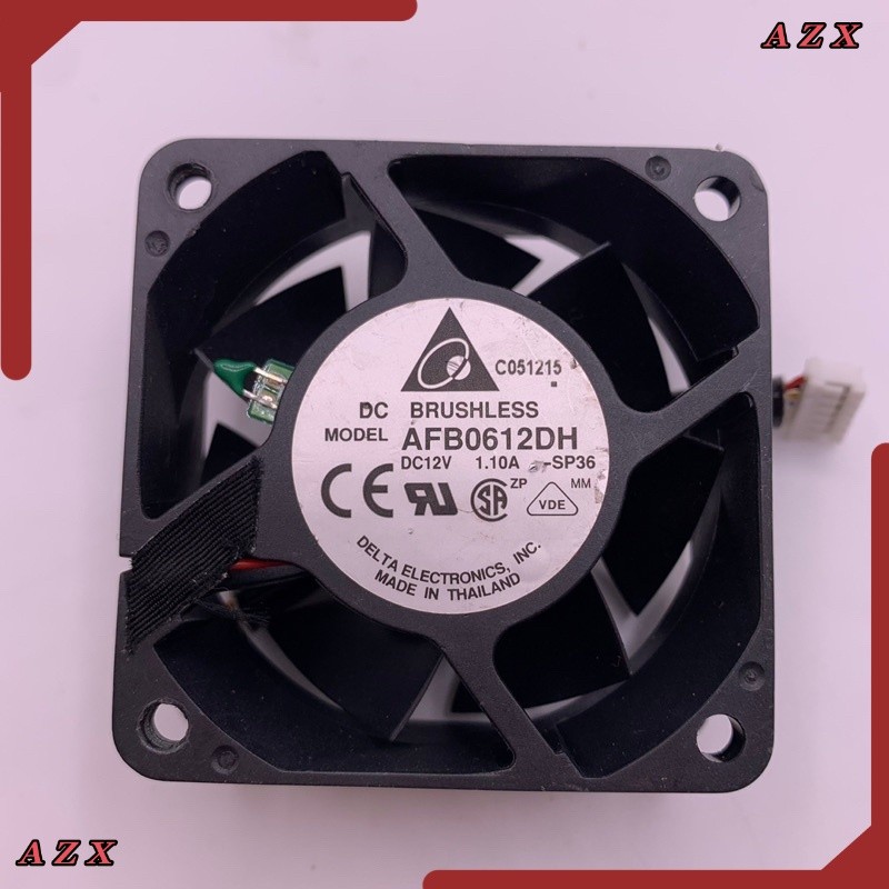 ราคาส่ง for delta electronics AFB0612DH 6025 6cm 60mm fan 12V 1.1A 3 pin computer  พัดลม 60*60 มีหน้