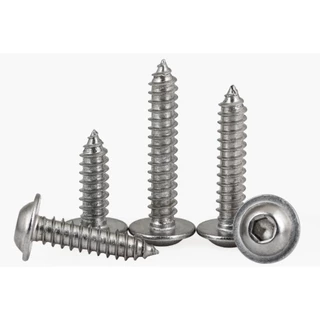 [RL] M3-M8 สกรูเกลียวปล่อยหัวแฉกหกเหลี่ยม สแตนเลส 304 ทนทาน ไม่เป็นสนิม M5 M6 Stainless Steel Hexagon Self-Tapping Screw