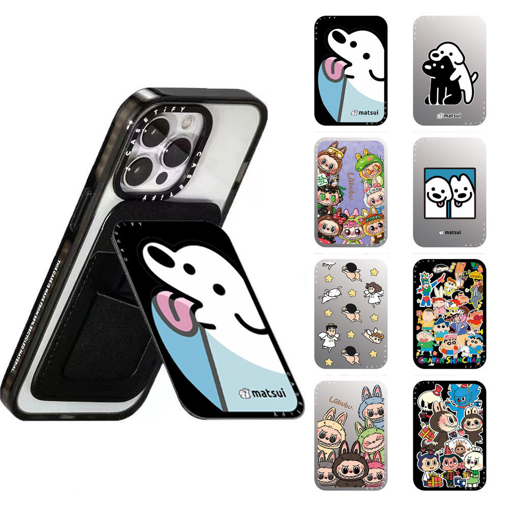The Labrador Retriever Labubu Rabbit Casetify เคสโทรศัพท์มือถือแม่เหล็กแท็บเล็ตโทรศัพท์มือถือพับได้ Anti-drop PC Bracket กระเป๋าการ์ด