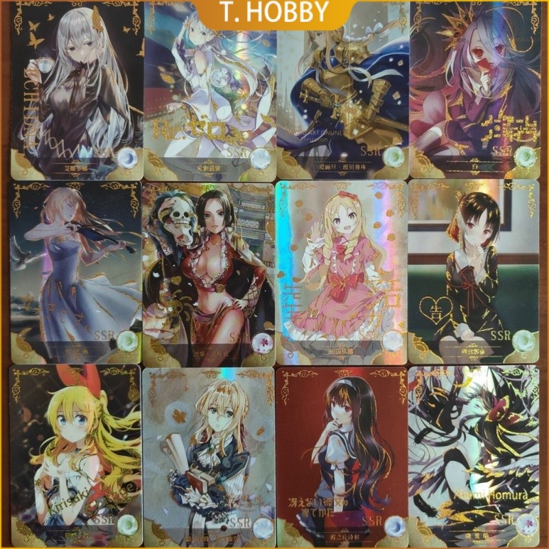 ของแท้ Little Frog Goddess Story 1 Bomb 5 Full God Chapter SSR Gilding การ์ดสองมิติ Kaguya งานแต่งงานดอกไม้ห้าเอก