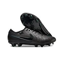 (กระเป๋าถือสมนาคุณ)NK Tiempo Legend X Academy FG รองเท้าฟุตบอลกันลื่นสีดํา Eur39-45