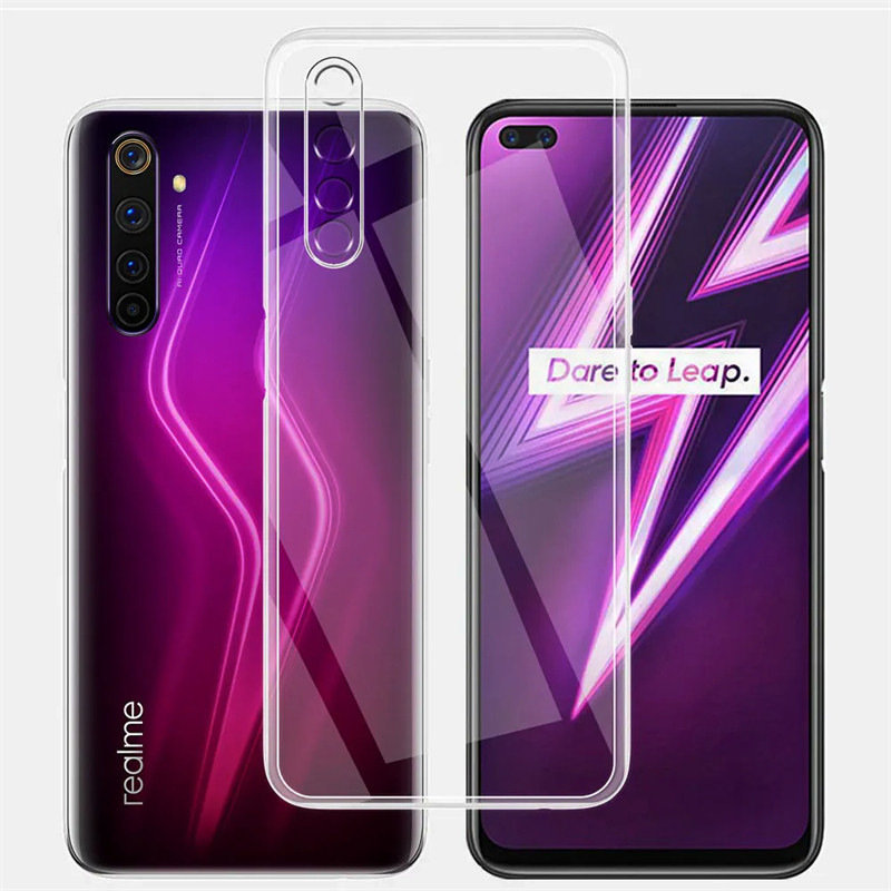 สําหรับrealme XT RMX1921 นุ่มซิลิโคนใสยืดหยุ่นกันกระแทกTPU CoverผิวเหลืองคริสตัลClear Jellyกรณี