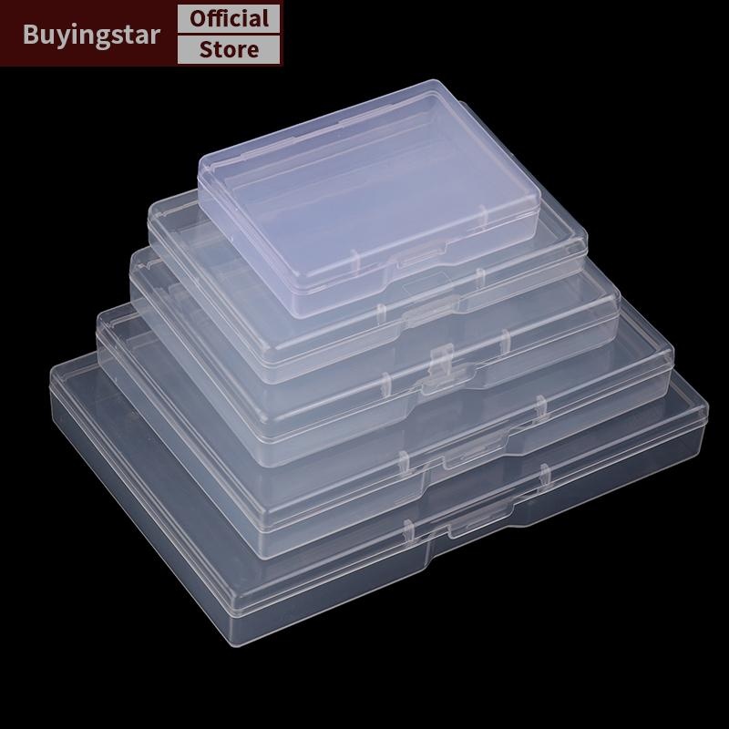 Zcx กล่องพลาสติกใสสี่เหลี่ยมโปร่งแสงกล่องบรรจุจัดเก็บกันฝุ่นทนทานภาชนะเครื่องประดับ VO