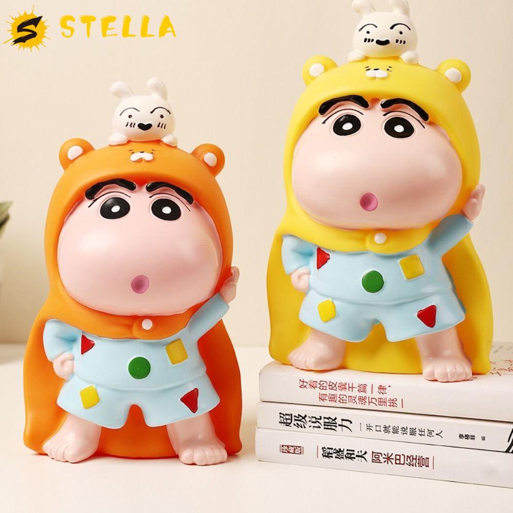 Stella กระปุกออมสินเครยอนชินจัง, ถังออมทรัพย์ Superman Crayon Shin Chan กล่องเงิน, เสื้อคลุมสร้างสรรค์ Anti Drop ตกแต่ง Crayon Shin Chan เด็กกล่องเก็บเด็ก/เด็ก