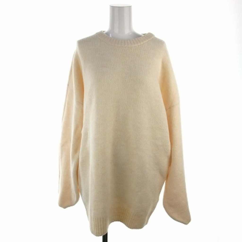 Adler Adrer Knit Long Sleeve Thick S Ivory Direct from Japan Secondhand