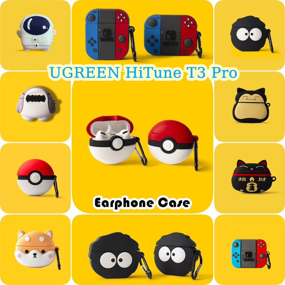 imamuraFor Baseus BP1 Pro Case Casing Soft Silicone Anti-fall Cartoon Headphone Case Cover NO.4