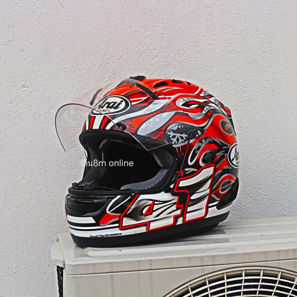 ร้านคนไทยรับประกันหมวกกันน็อค arai RX-7VRR5 งาน1:1 หมวกกันน็อค ลายไฟ หมวกกันน็อคขับบิ๊กไบค์ทำความเร็