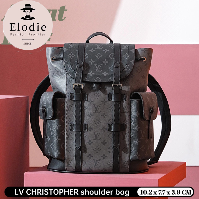 LOUIS VUITTON CHRISTOPHER SMALL BACKPACK LV BAG กระเป๋าเป้ผู้ชาย