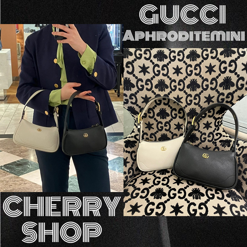 🍒🍒ของแท้ 100% Gucci Aphrodite series กระเป๋าสะพายมินิผู้หญิงกระเป๋าสะพาย 739076🍒🍒
