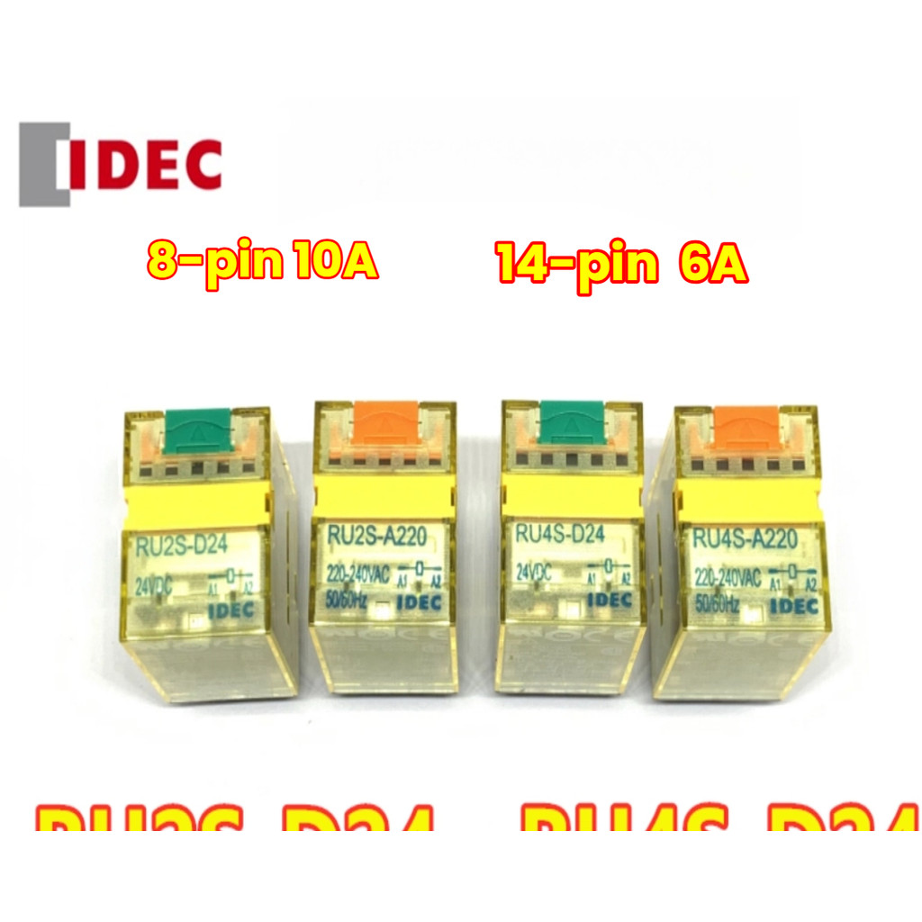 IDEC RU4S-A220 RU2S-C-A220 d24 A110 D12 RU45-C-D24 A24 CD ใหม่เอี่ยม