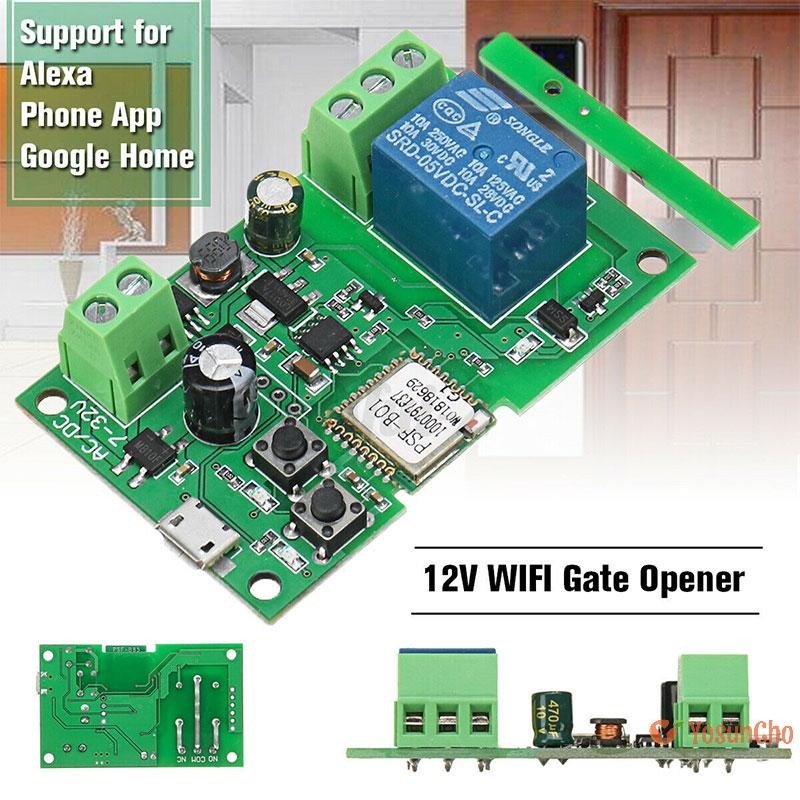 YosunCho] ที่เปิดประตู WIFI 12V สําหรับ Alexa Home iOS หรือ Android APP EWeLink ควบคุมใหม่
