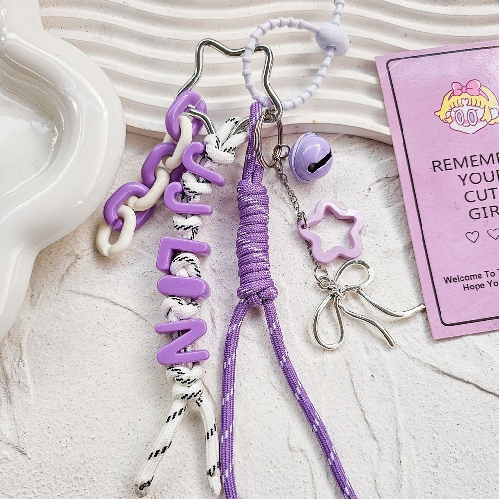 JJLIN Support Miu Bag Pendant ของขวัญพิเศษ สีม่วง