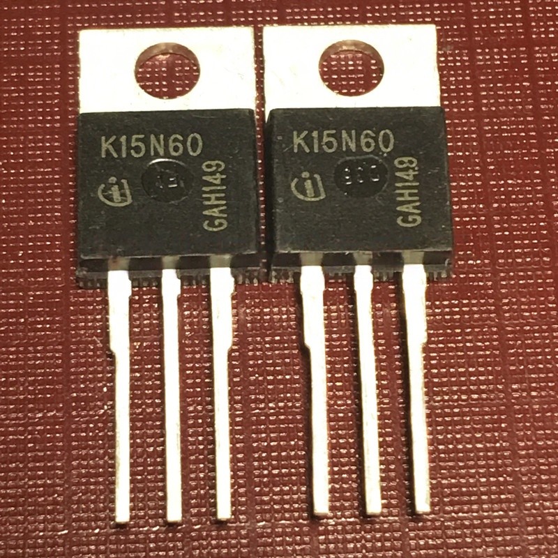 ((1 ชิ้น) ชิ้นส่วนอิเล็กทรอนิกส์ K15N60 IKP15N60 คลังสินค้าพร้อม TO-220 MOS Field Effect Tube