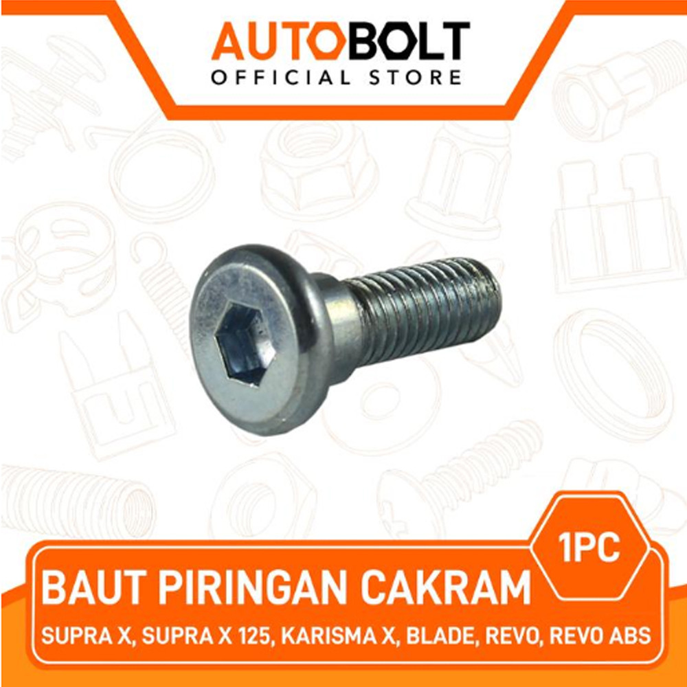 1 PC Disc Bolts สําหรับรถจักรยานยนต์ฮอนด้าสลักเกลียวแผ่นดิสก์ L Key All Disc Bosh Bearing CVT 6002 B