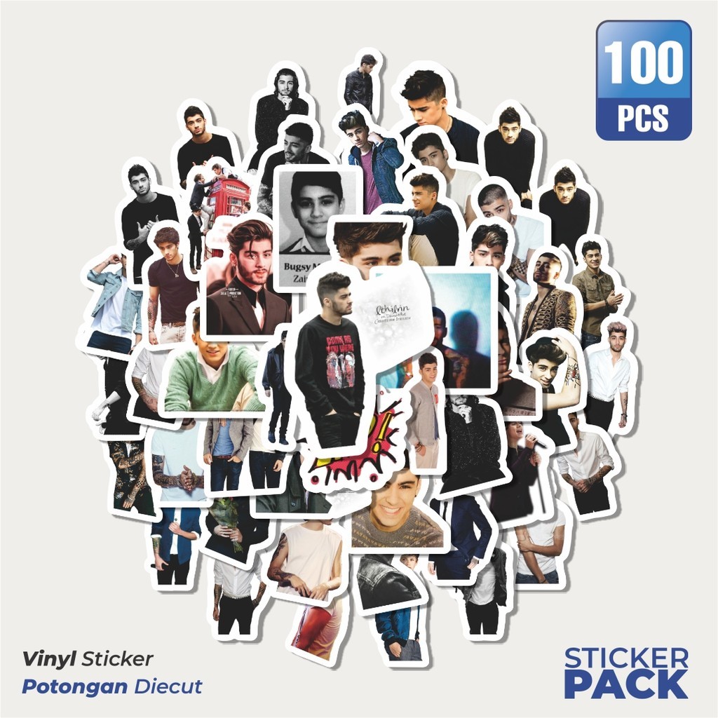 100 ชิ้น Zayn Malik สติ๊กเกอร์สุนทรียศาสตร์กันน้ํา - สําหรับแล็ปท็อป รถจักรยานยนต์ และหมวกกันน็อก - 