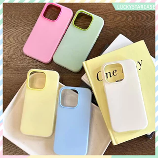 เคสโทรศัพท์แบบ 2 in 1 ซิลิโคนใส เคสเยลลี่ เคสไอโฟน 13 For iPhone 16 15 14 13 12 11 Pro Max X XR XS Max 7 8 6 Plus เคส