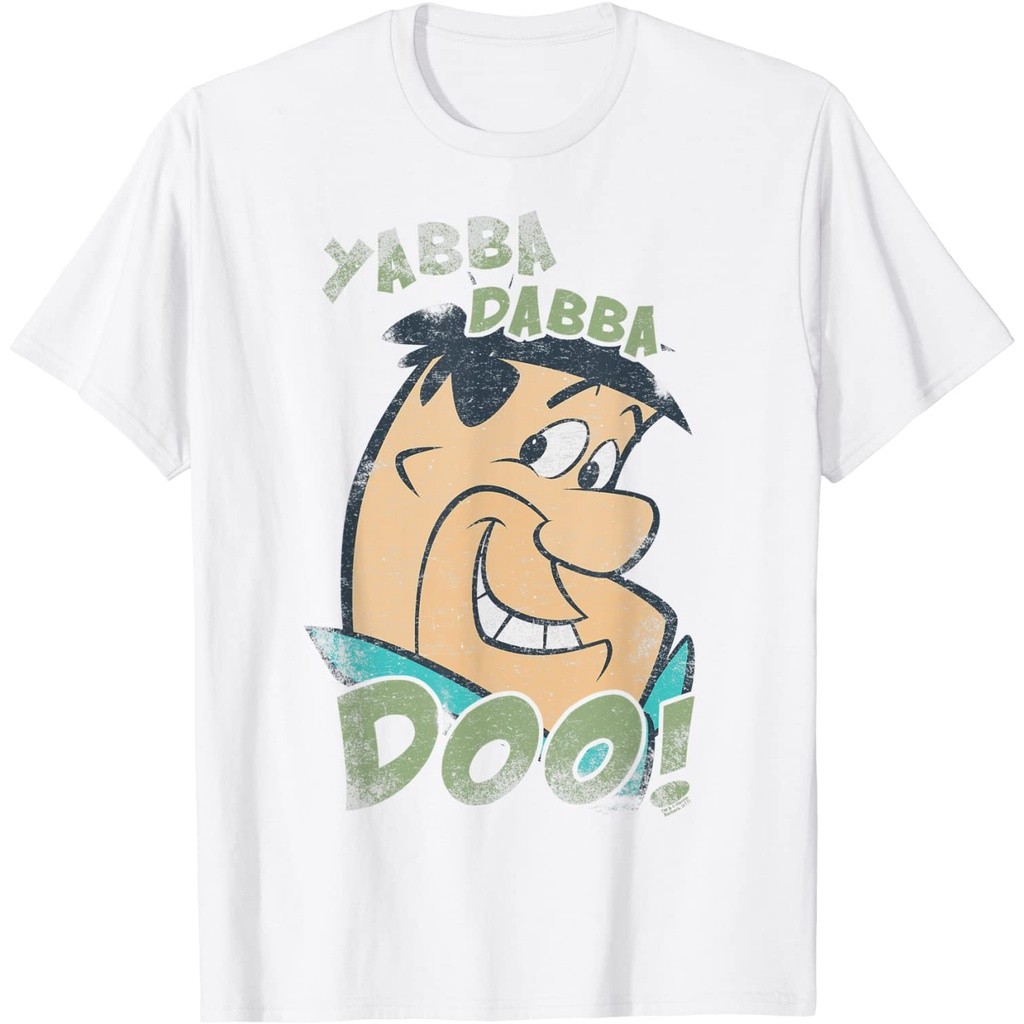 The Flintstones Vintage Jabba เสื้อยืดนุ่มหนา Premium