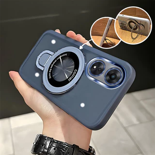 สําหรับ OPPO Reno 8T 4G 5G เคสโทรศัพท์ U Shield Bracket Soft Case Cover เลนส์รวมทุกอย่างใหม่สีม่วงเคสโทรศัพท์กันกระแทก QWERTA