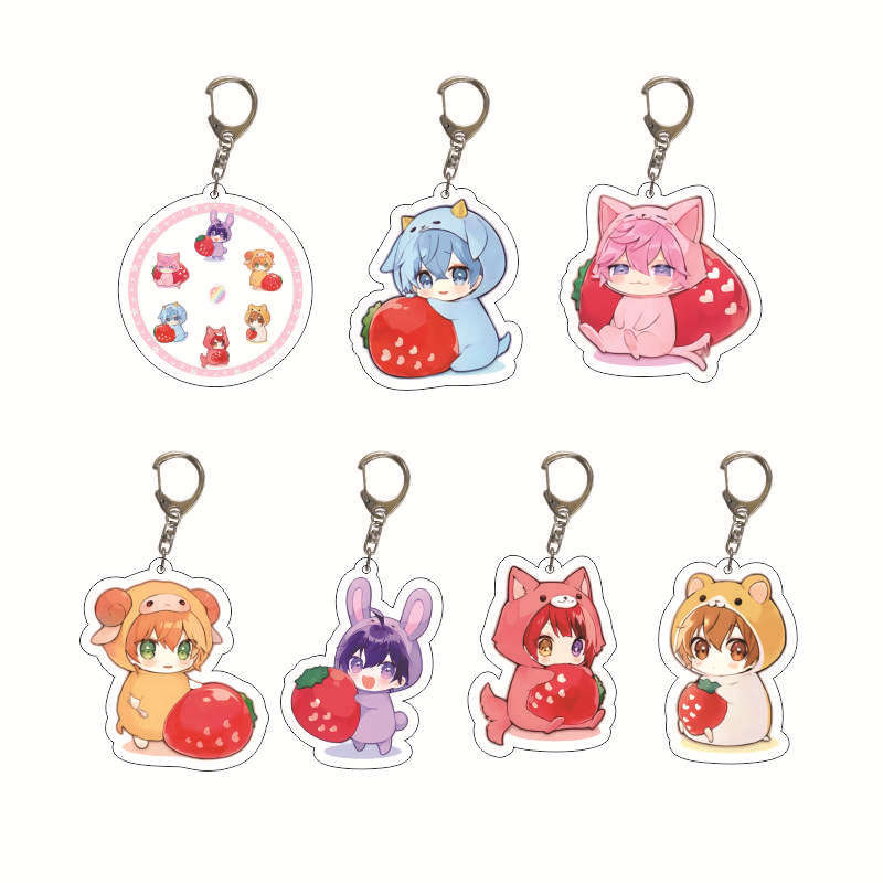 พวงกุญแจอะคริลิค Shinaka Junping Kram การ์ตูน