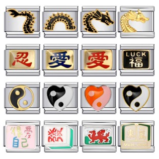 สร้อยข้อมือสไตล์อิตาลีดีไซน์จากวัฒนธรรมจีน สแตนเลสและไทเทเนี…