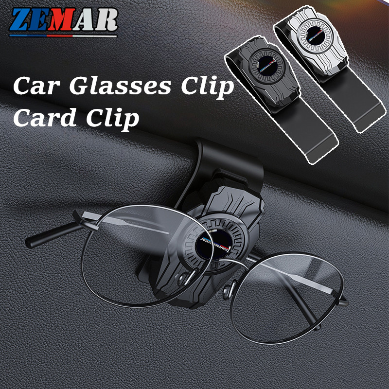 BMW Performance Universal รถแว่นตาคลิปรถแว่นตากันแดดผู้ถือการ์ดคลิปมัลติฟังก์ชั่ตั๋วคลิปสําหรับ BMW 
