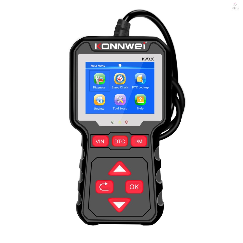 KONNWEI O2 Auto Scan เครื่องสแกนรหัสอัตโนมัติ Vehicle O2 Auto (kw320) เครื่องสแกนรหัสรถยนต์สากล (kw3