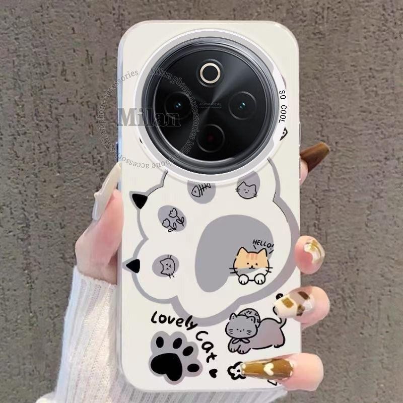 IQOO Z10 5G เคสโทรศัพท์มือถือลายกรงเล็บแมวน่ารักแบบครอบเต็มตัว กันกระแทกแบบแข็ง