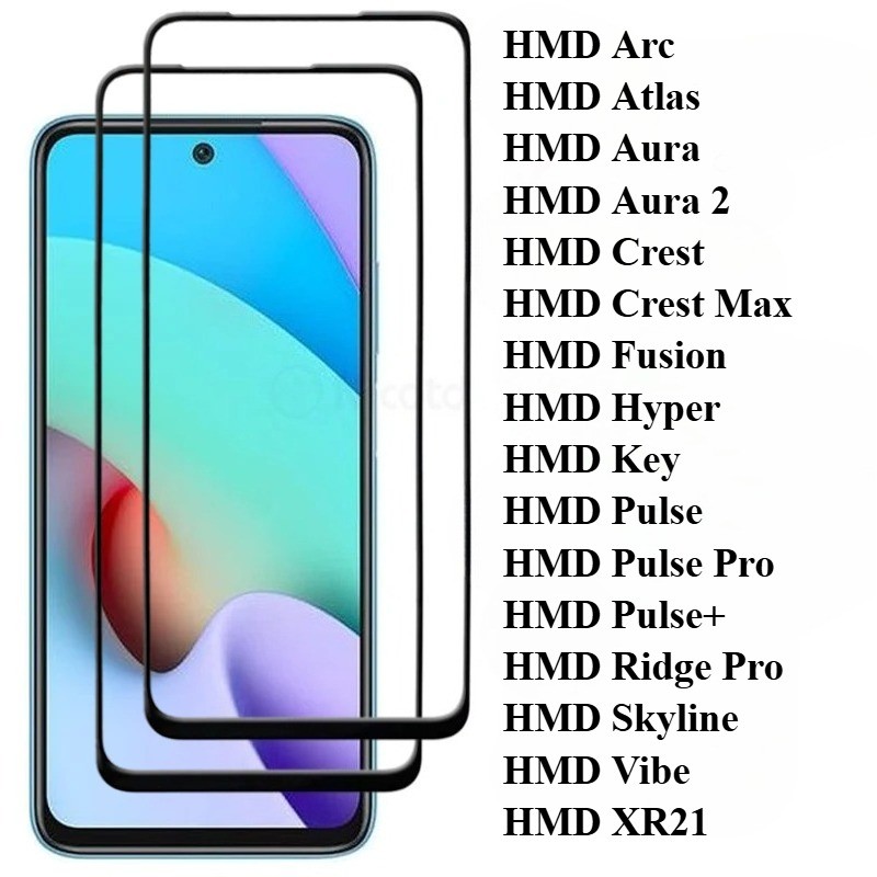 1-3 ชิ้นสําหรับ HMD XR21 Vibe Skyline Ridge Pulse Plus Pro HD ฟิล์มกระจกนิรภัยสําหรับ HMD Key Hyper 