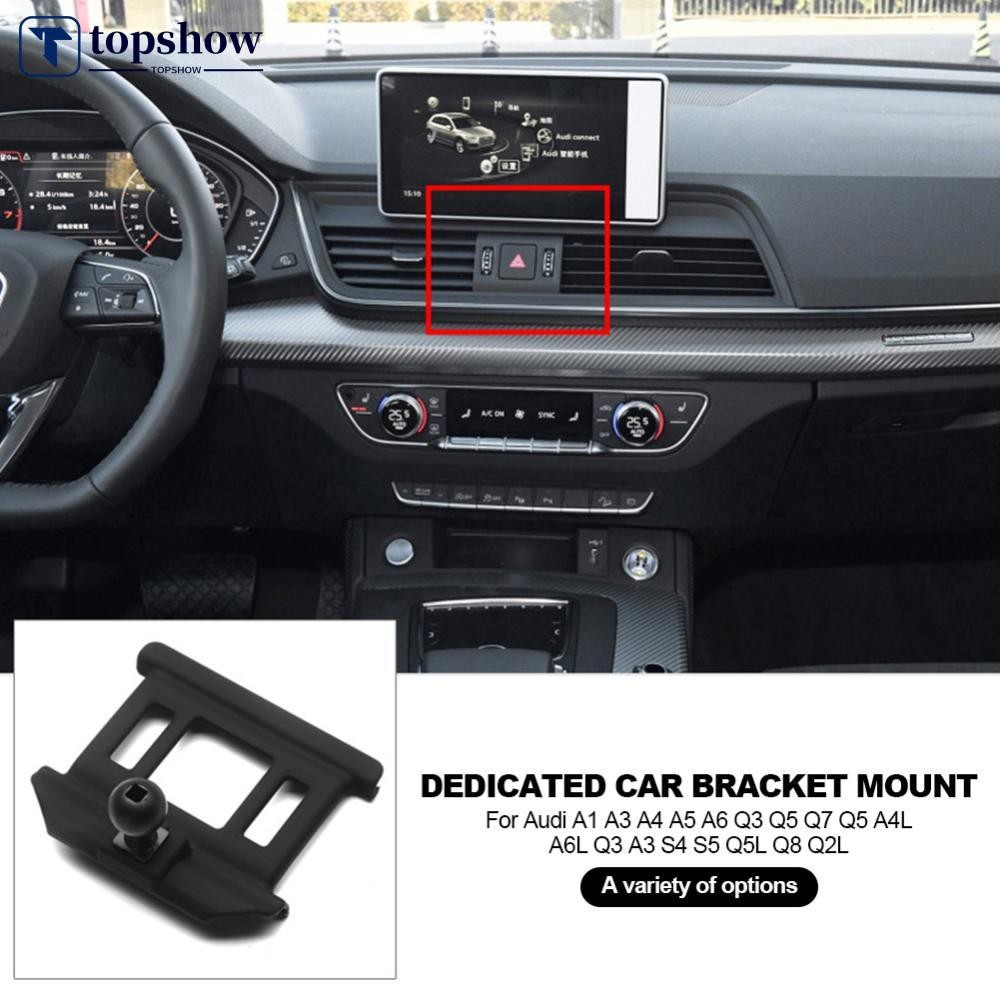 TOPSHOW เฉพาะที่วางโทรศัพท์ฐานจัดระเบียบ Mount Bracket สําหรับ Audi A1 A3 A4 A5 A6 Q3 Q5 Q7 Q5 A4L A