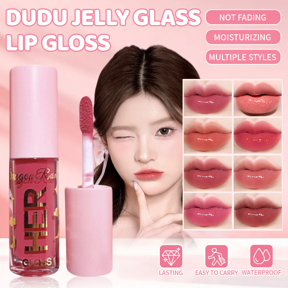 【การจัดส่งภายในประเทศ】DRAGON RANEE Mirror Lip Glaze ลิปกลอสเนื้อกระจก ให้ความชุ่มชื้น กันน้ำ และไม่ติดถ้วย