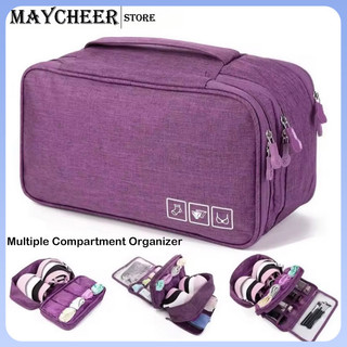 Travel Underwear Organizer Multiple Compartment Travel Pouch Baggage Organizer Storage Bag Foldable