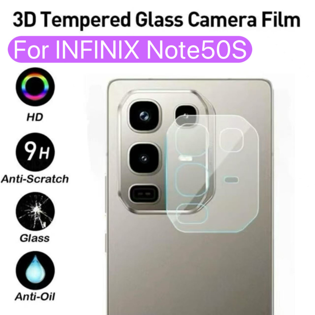 ฟิล์มกระจกเลนส์กล้อง สำหรับ infinix Note50/ Note50S/ Note50X/Note50ProPlus ฟิล์มกันรอยกล้องด้านหลังแ