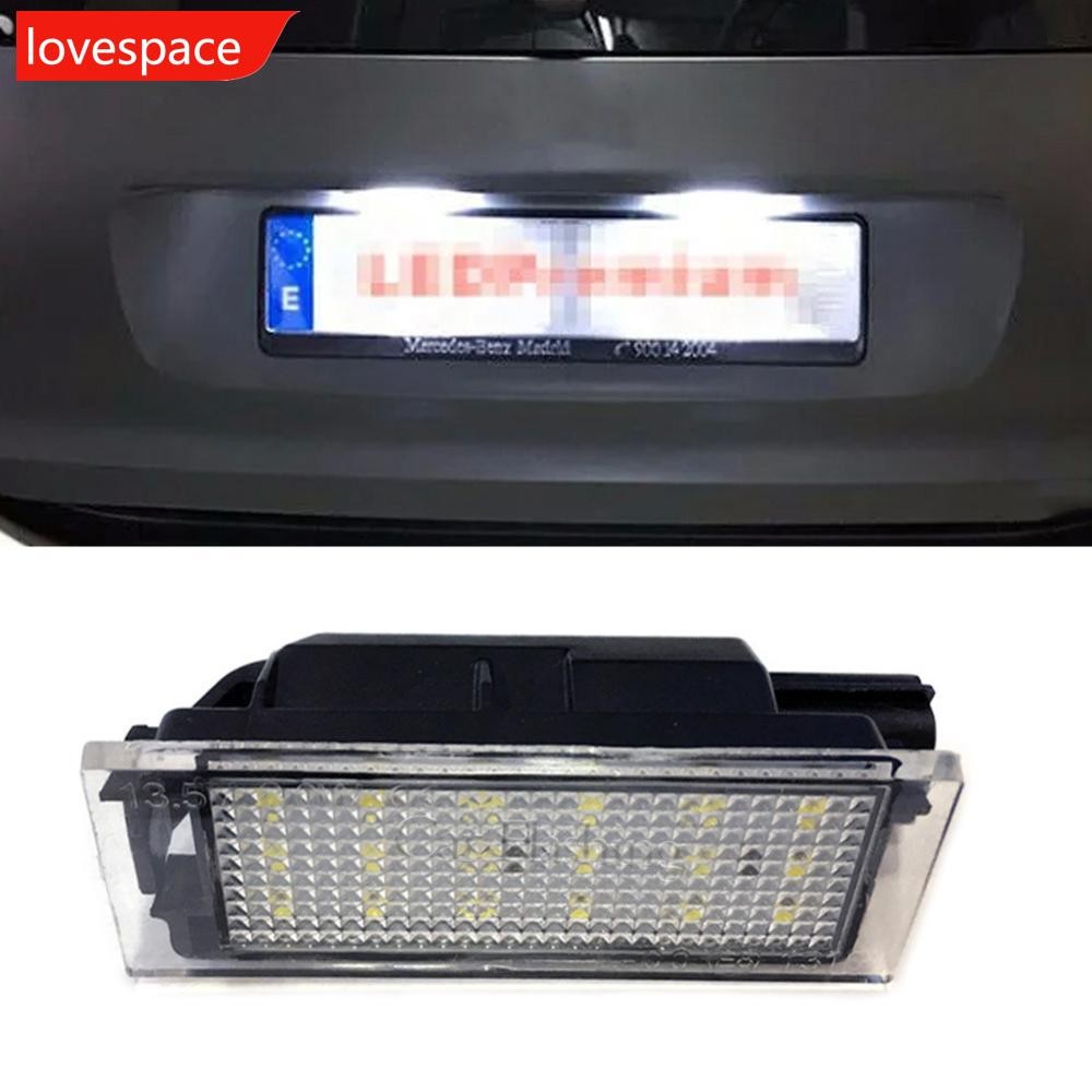 LOVESPACE 1 PC รถ LED ป้ายทะเบียนเปลี่ยน Canbus ข้อผิดพลาดฟรีรถ 12V สําหรับ Renault Clio 3 4 Espace 