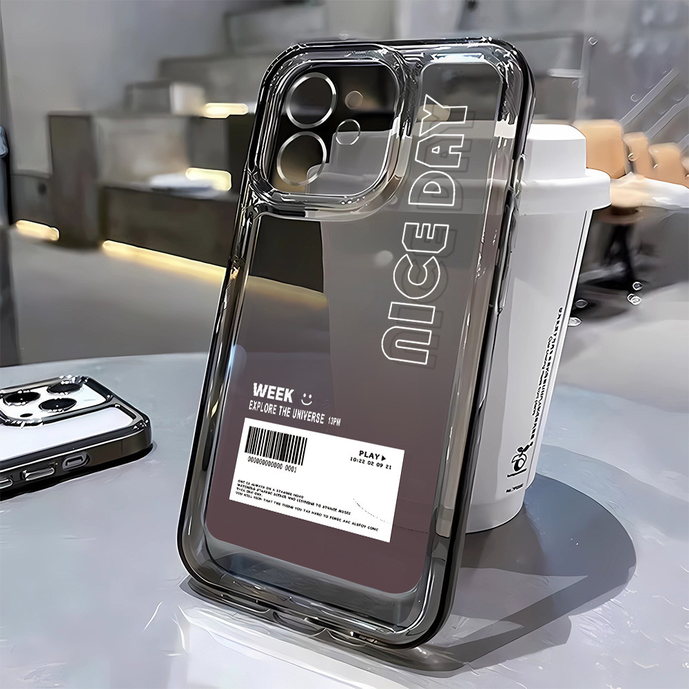 3 In1 Gradientโปร่งใสสําหรับIphone Ip15 15 Pro 15plus 15 Pro Max 16 16pro 16plus16promax 16eเคสโทรศั