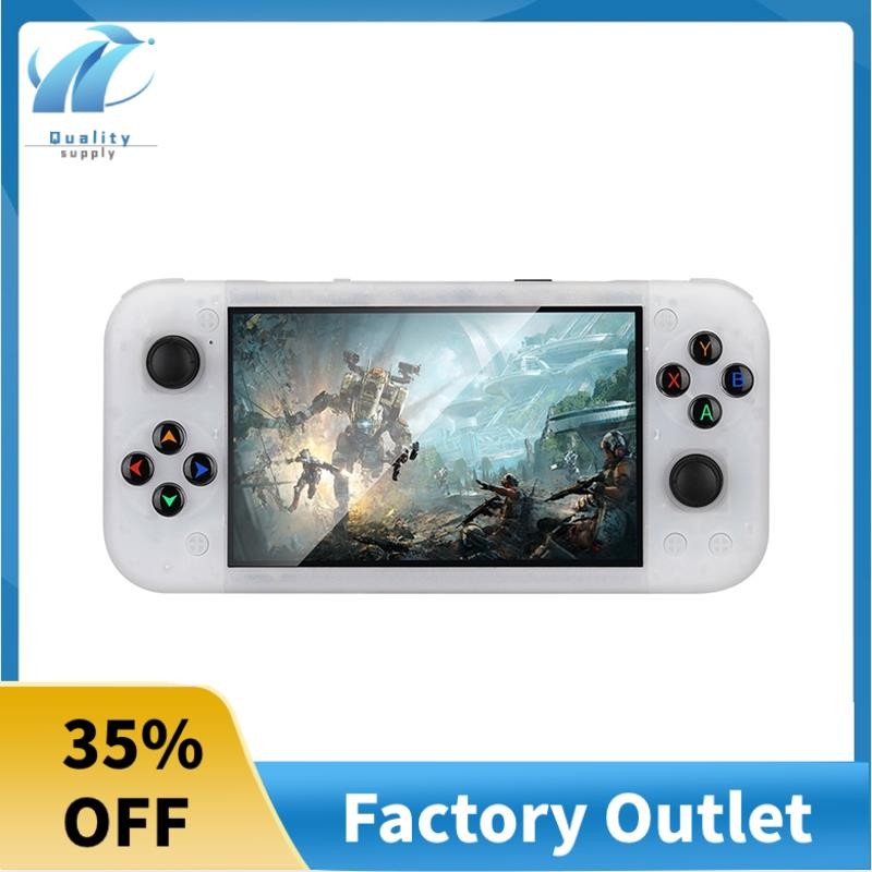 RG50XX มือถือคอนโซลเกม Retro 5 นิ้ว 64G 20000 + วิดีโอเกม 3D จอยสติ๊ก LINUX สําหรับ 19 + จําลอง A