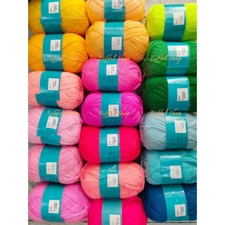 {8010-8210} ไหมพรมวีนัส เส้นเล็ก 4พลาย 420หลา (น้ำหนัก 90-95กรัม) ขนาดเส้นประมาณ 1.5 มิล ไหมถักโครเชต์ 4ply